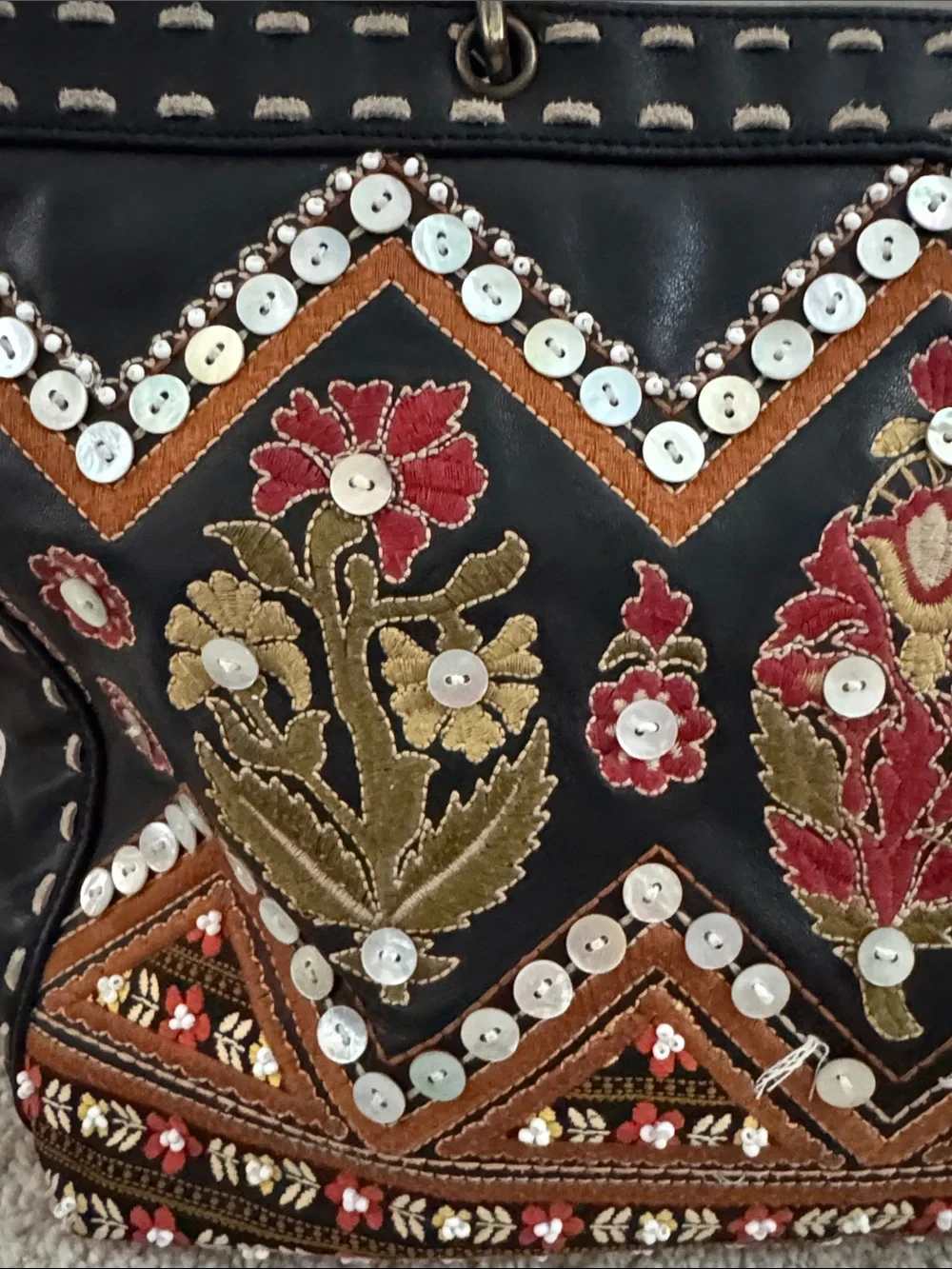 Isabella Fiore embellished leather bag